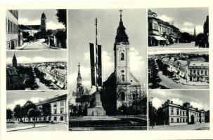 Losonc, Lucenec; Országzászló, utcarészletek / National flag, street details