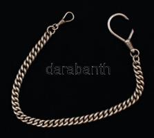 Ezüst(Ag) óralánc(?), jelzett, h: 33 cm, nettó: 49,2 g