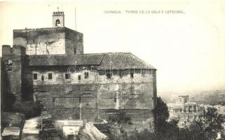 Granada, Alhambra, Torre de la Vela Y Catedral / guard tower with cathedral