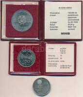1982. 100Ft Cu-Ni "Labdarúgó VB 1982" tokban tanúsítvánnyal + 1984. 100Ft alpakka "Kő...