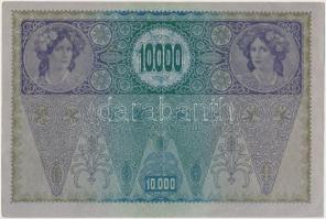 1918. 10.000K hátlap rajz, "DEUTSCHÖSTERREICH" felülbélyegzéssel T:III