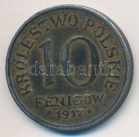 Lengyelország / Német megszállás 1917FF 10f Fe T:2-  Poland / German occupation 1917FF 10 Fenigow Fe C:VF