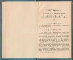 1908 Bp., A Szent Borbála Betegsegélyező és Temetkezési Egylet alapszabályai