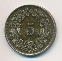 Svájc 1918. 5r sárgaréz T:1-,2 Switzerland 1918. 5 Rappen Brass C:AU,XF