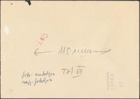 Ruszkay György (1930-1990): Krokodil. Vegyes technika, papír, jelzett, 22x15 cm