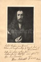 Albrecht Dürer / custom made(?) postcard, 3Pf Ga. (EK)