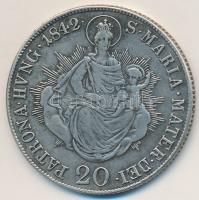 1842B 20kr Ag "V. Ferdinánd" T:2-
Huszár: 2081., Unger III.:1419
