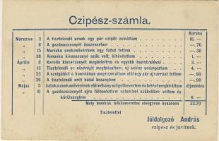 Shoemaker invoice (EK)