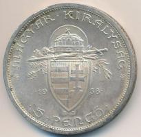 1938. 5P Ag "Szent István" T:2 ph.
Adamo P8.1