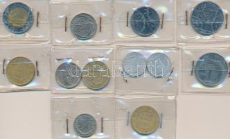 Olaszország 1954R-1998R 5L-500L (12x) közte 1995. 100L "FAO" T:1-,2,2-
Italy 1954R-1998R ...