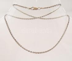 Ezüst fonott nyaklánc, Ag., nettó:9,9gr., jelzett,  45cm / Silver necklace, Ag, net. 9,9gr, marked, 45 cm