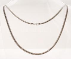 Ezüst dupla "kígyós" nyaklánc, Ag., nettó:18,7gr., jelzett,  46cm / Silver necklace, Ag, net. 18,7gr, marked, 46 cm