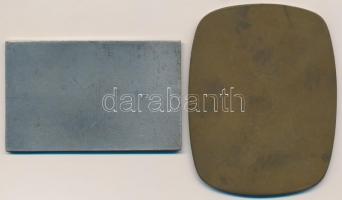 1962. "Országos Magyar Bányászati és Kohászati Egyesület 1892-1962" egyoldalas Br plakett ...