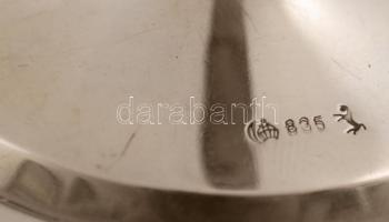 Ezüst szalvétatartó,  Ag., nettó:41,1gr., jelzett, 11cm/Silver napkin holder, Ag, net. 41.1 gr, mark...