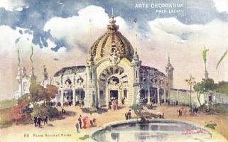 1906 Milano, Milan; Arte Decorativa, Arch. Locati / Exhibtion, Palace of Fine Arts, Pilade Rocco & C. Milano No. 8., s: G. Palanti