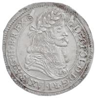 1680K-B 15kr Ag "I. Lipót" Körmöcbánya (6,18g) T:1-,2 kis patina / Hungary 1680K-B 15 Kreuzer Ag "Leopold I" Kremnitz (6,18g) C:AU,XF small patina Huszár: 1425., Unger II.: 1060.a