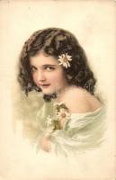 17 db RÉGI motívumlap; művész, vallás / 17 old motive cards; art, religion