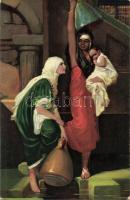 17 db RÉGI motívumlap; művész, vallás / 17 old motive cards; art, religion