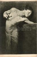 9 db RÉGI motívumlap; művész, vallás, hölgyek / 9 old motive cards; art, religion, ladies