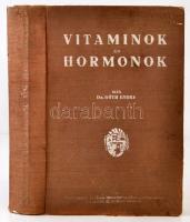 Góth Endre dr.: Vitaminok és hormonok. 178 ábrával és 15 táblázattal. Budapest, 1943, Novák. Aranyozott, kiadói egészvászon kötésben, kissé ázott fedőborítóval