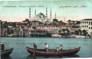 Constantinople, Mosquee du Sultan Ahmed (cut)
