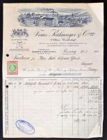 1911 Pozsony Kühmayer gyár fejléces számla