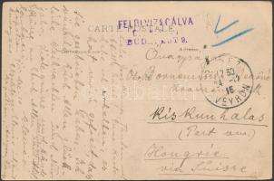 Postcard from France, Képeslap Franciaországból magyar polgári internálttól Kiskunhalasra
