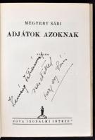 Megyeri Sári: Adjátok azoknak. Versek. Szőnyi István rajzaival. Budapest, 1935, Nova Kiadás. Szerző ...