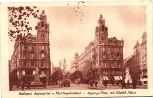 Budapest V. Apponyi tér, Klotild paloták,