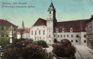 Pozsony, Pressburg, Bratislava; Fő tér, városháza / main square, town hall (EB)