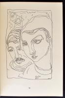 Kádár Béla.  Dies Irae. Huszonnégy tollrajz. 1945, Anonymus. Kiadói karton kötésben