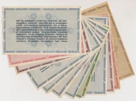 1946. 12db-os adópengő bankjegy tétel T:III,III-