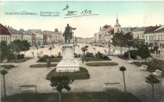 Marosvásárhely, Targu Mures; Széchenyi tér, Holbach Ede üzlete / square, shops