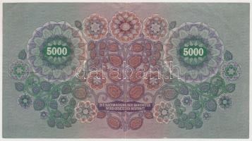 Ausztria / Osztrák-Magyar Bank 1922. 5000K T:III 
Austria / Österreichisch-Ungarische Bank 1922. 50...