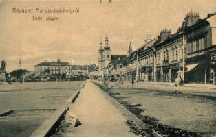 Marosvásárhely, Targu Mures; Fő tér, Bretter Vilmos üzlete / main square, shop (EB)