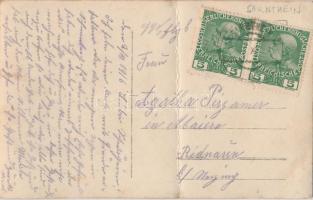 1916 Sarentino, Sarnthein (Tirol) Bánya bejárata, bányavasút / mine entrance, mine railroad, photo (...