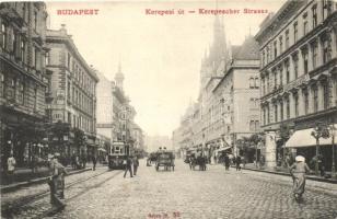 Budapest VIII. Kerepesi út, Fogorvosi Rendelő Intézet 1., Lőwy Ármin üzletek, villamos