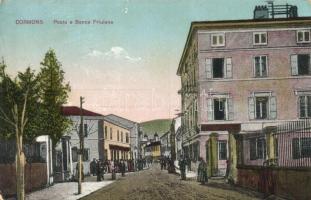 Cormons, Posta e Banca Friulana / post office and bank, street (EK)