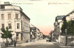 Vienna, Wien XVIII. Gersthof; Schindlergasse / street (EK)