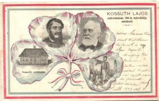 1902 Kossuth Lajos, Százéves születési évfordulója alkalmára, szülőháza / anniversary postcard (EM)