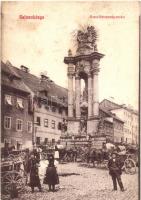 Selmecbánya, Banska Stiavnica; Szent Háromság szobor / Trinity statue (EM)