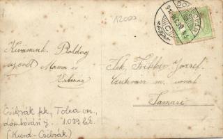 1911 Kurd-Csibrák, vasútállomás, photo (fl)