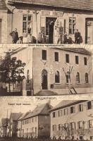 Hegyeshalom, Nitsch Márton vegyeskereskedése, Postahivatal, Vasúti tiszti lakások (EK)