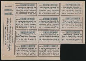 Budapest 1918. "Magyarországi Kisgazdák Beszerző és Értékesítő Szövetkezete" részvénye 100...