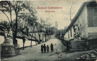 Törökbálint, Iskola utca, Szent Flórián szobor, W. L. 4307 (fa)