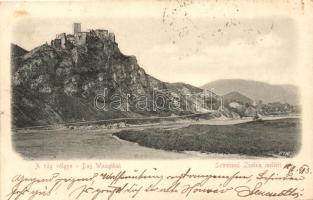 Sztrecsnó, Sztrecsény, Strecno; várrom Zsolna mellett / castle (EK)