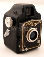 MOM Momka (Fotobox) prototipus 6x6 cm fényképezőgép MOM Achromat 1:7,7/775 mm objektívvel / Hungarian vintage camera prototype
