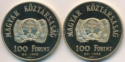 1998. 100Ft "1848-49-es szabadságharc" (2x) T:PP felületi karc