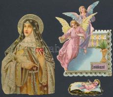 cca 1920-30Régi matricák, 3db, különböző méretben és minőségben, 3-8cm között