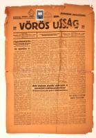 1919 Bp., A Vörös Újság, a Magyarországi Szocialista Párt Délutáni Hivatalos Lapja II. évfolyamának 41. száma, szakadással